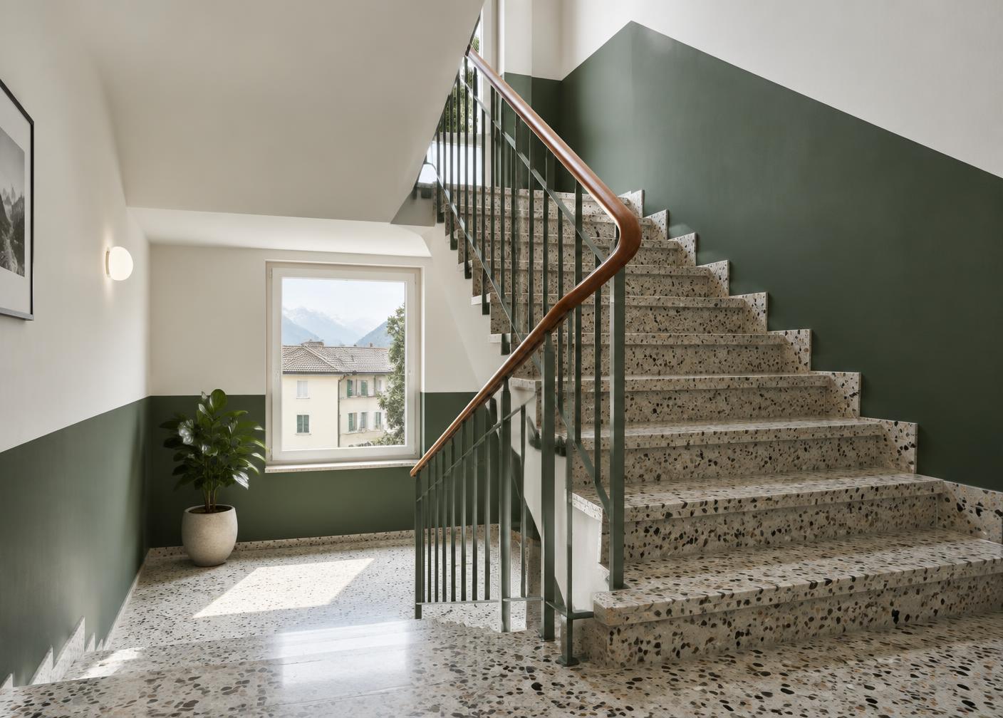 Beispiel eines renovierten Treppenhauses